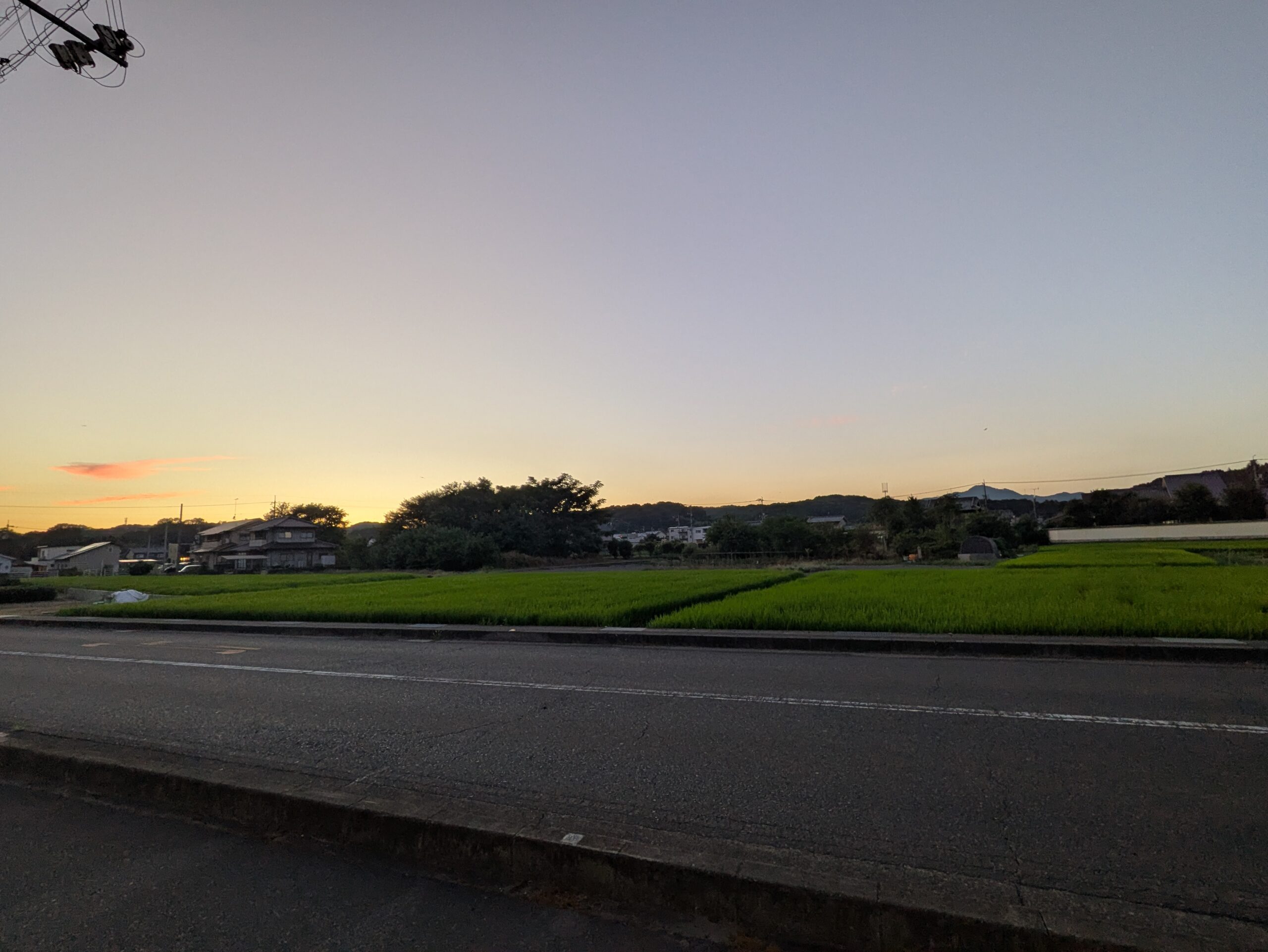 乾燥がやってくる。